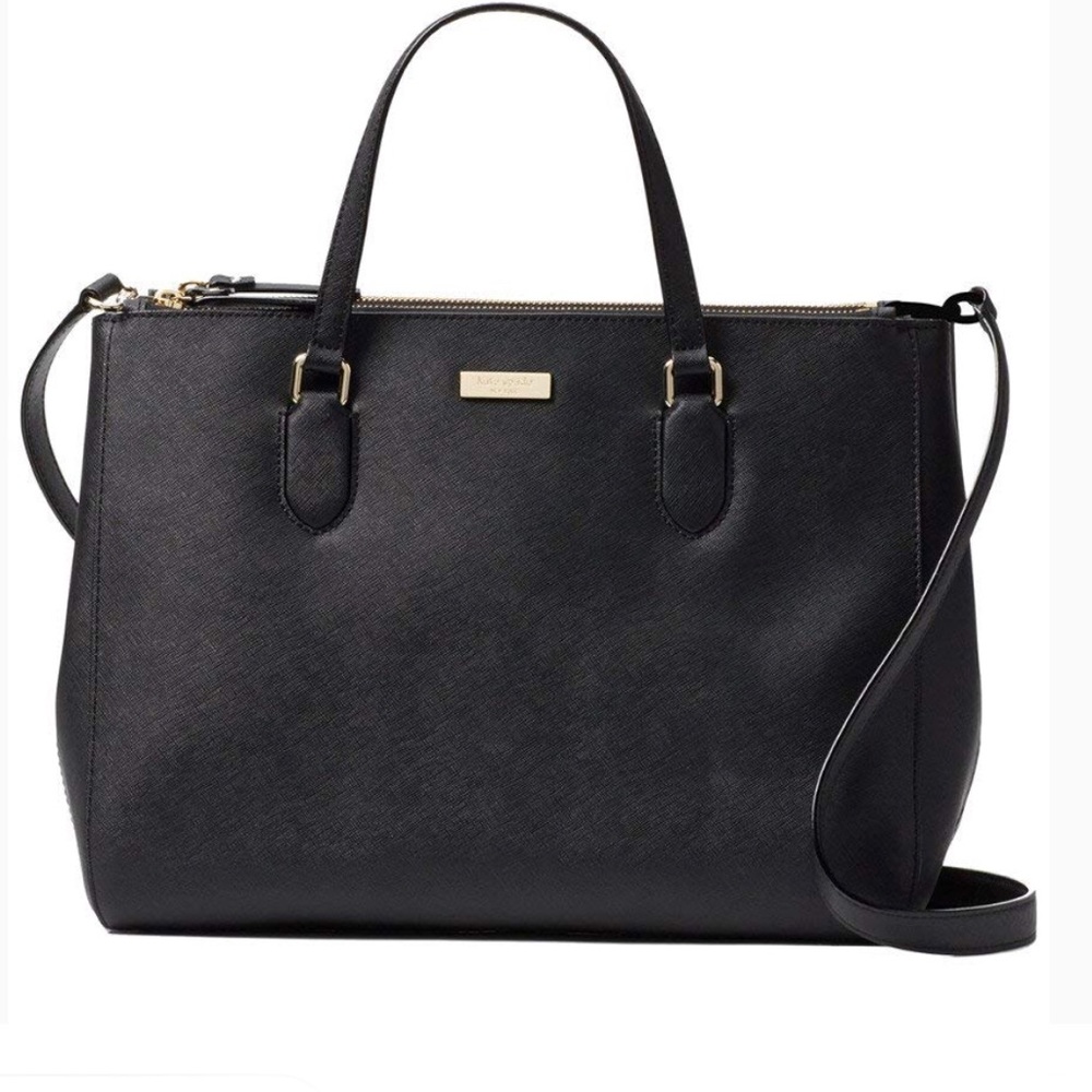 Kate Spade Leighann Laurel way black satchel